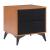 Zarif Wood Veneer/Polyester Nightstand