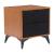 Zarif Wood Veneer/Polyester Nightstand