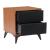 Zarif Wood Veneer/Polyester Nightstand