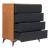 Zarif Polyester/Wood Veneer Chest w/4 Drawers