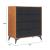 Zarif Polyester/Wood Veneer Chest w/4 Drawers