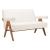 Encanto Polyester/Wood Loveseat