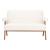 Encanto Polyester/Wood Loveseat