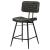 Partridge Leather Counter Stool with Metal Base