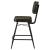 Partridge Leather Counter Stool with Metal Base