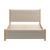 Hadi Polyester/MDF Platform Bed