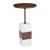 Stuk Round Marble/Wood Side Table