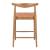 Bandani Leather/Wood Counter Stool