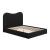 Sele Velvet Platform Bed, Queen Size
