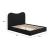 Sele Velvet Platform Bed, Queen Size