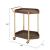 Stela Walnut Veneer/Steel Bar Cart