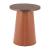 Dikis Round Veneer MDF/Faux Leather Side Table