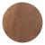 Dikis Round Veneer MDF/Faux Leather Side Table