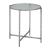 Vetro Round Glass/Steel Side Table