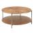 Adna Round Burl Veneer MDF/Steel Coffee Table