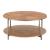 Adna Round Burl Veneer MDF/Steel Coffee Table