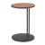 Nodo Round Veneer MDF/Iron Side Table