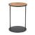 Nodo Round Veneer MDF/Iron Side Table