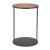 Nodo Round Veneer MDF/Iron Side Table
