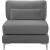 Julia Velvet Modular Armless Chair