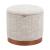 Fije Round Polyester/MDF Storage Ottoman