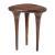 Spiker Triangular Wood Side Table
