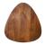 Spiker Triangular Wood Side Table