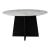 Strela Round Marble/Wood Dining Table