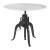 Mufid Round Marble/Iron Adjustable Bistro Table