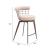 Saku Polyester/Steel Swivel Counter Stool