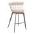 Saku Polyester/Steel Swivel Barstool