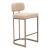 Velar Faux Leather/Steel Counter Stool