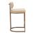 Velar Faux Leather/Steel Counter Stool