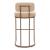Velar Faux Leather/Steel Barstool