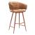 Juno Polyester/Faux Leather/Steel Barstool