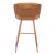 Juno Polyester/Faux Leather/Steel Barstool