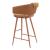 Juno Polyester/Faux Leather/Steel Barstool