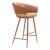 Juno Polyester/Faux Leather/Steel Barstool