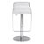 Equino Adjustable Swivel Faux Leather/Steel Barstool