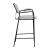 Couva Chenille/Steel Counter Stool