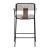Couva Chenille/Steel Counter Stool