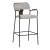 Couva Chenille/Steel Barstool