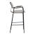 Couva Chenille/Steel Barstool