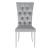 Kerwin Tufted Fabric Side Chair with Chrome Base