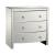 Claire 3-Drawer Bow-Front Mirrored Chest