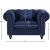 Chesterfield Linen Chair