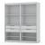 Mulberry Open 2 Sectional Wardrobe Closet w/4 Drawers