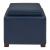 Cameron Square Bonded Leather Storage Ottoman w/Tray