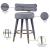 Fitzroy Velvet Upholstered Counter Stool