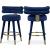 Fitzroy Velvet Upholstered Counter Stool
